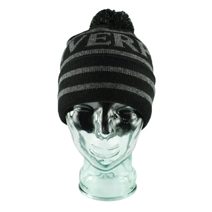 Black & Grey Liverpool Bobble Hat