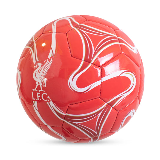 LFC Cosmos PVC Ball 26 Panel Red/Wht Size 5