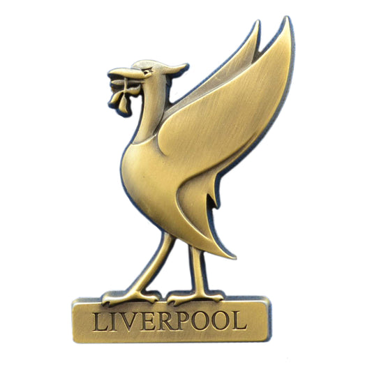 Liver Bird Gold Fridge Magnet