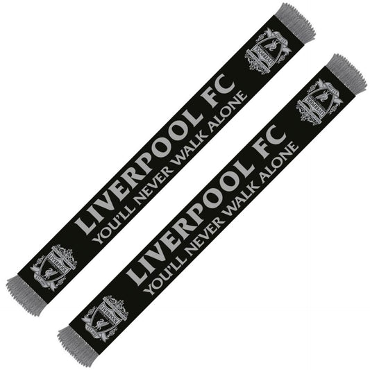 Liverpool FC Jacquard Scarf - YNWA-Black-Crest