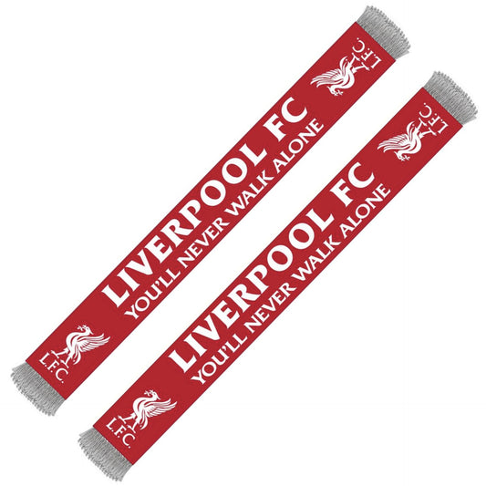 Liverpool FC Jacquard Scarf - YNWA-Red-Bird