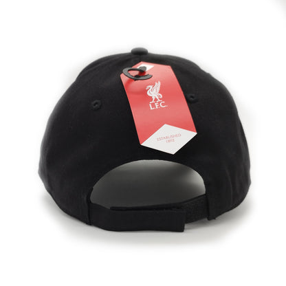 LFC Cap Black w/ Raised Black Embroidered Logo and Red Outline