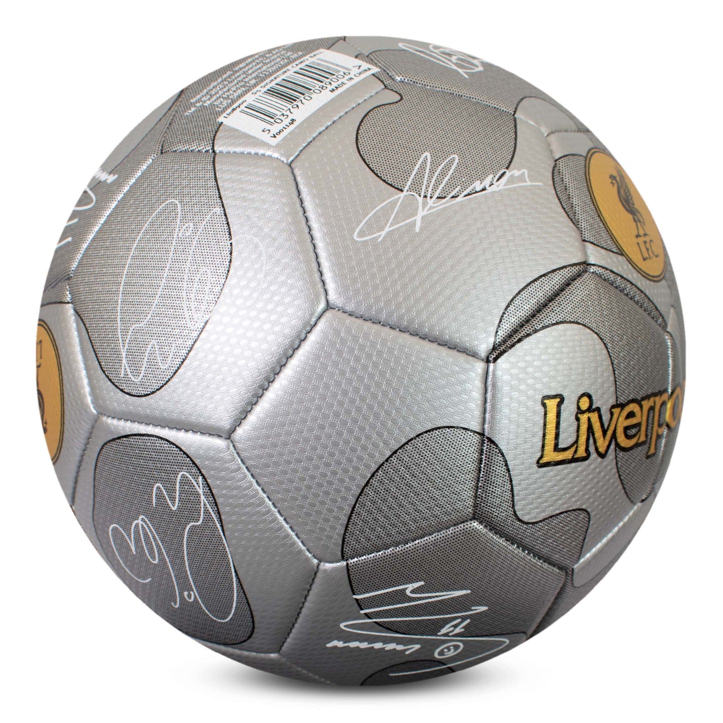 LFC Signature Ball Silver Camo 32 Panel Red/Gold Size 5