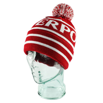 Red & White Liverpool Bobble Hat