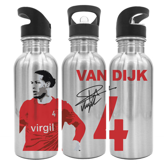 Van Dijk Bottle Steel with integrated straw 750ml