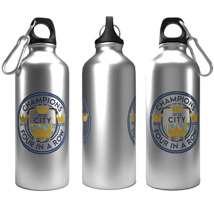 City League Champions 23/24 Logo 2-Lid Aluminium Bottle Silver 600ml