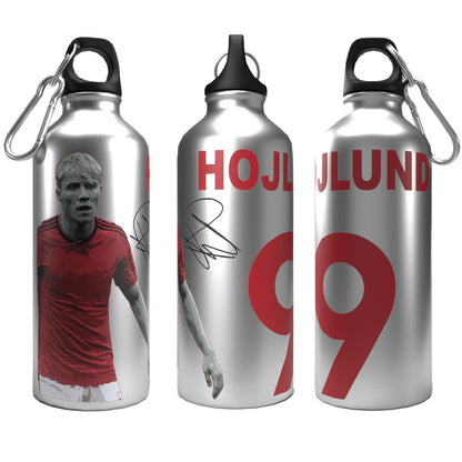 Hojlund 2-Lid Aluminium Water Bottle 600ml Silver