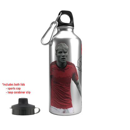 Hojlund 2-Lid Aluminium Water Bottle 600ml Silver