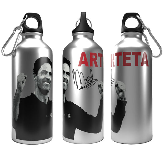 Arteta 2-Lid Aluminium Water Bottle Silver