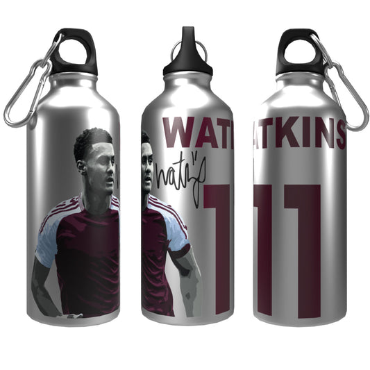 Watkins 2-Lid Aluminium Water Bottle Silver