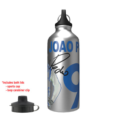 Joao Pedro Brighton 2-Lid Aluminium Water Bottle Silver