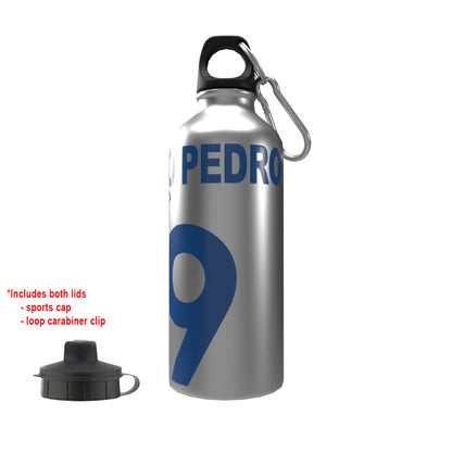 Joao Pedro Brighton 2-Lid Aluminium Water Bottle Silver