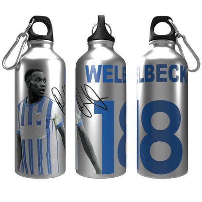 Welbeck Brighton 2-Lid Aluminium Water Bottle Silver