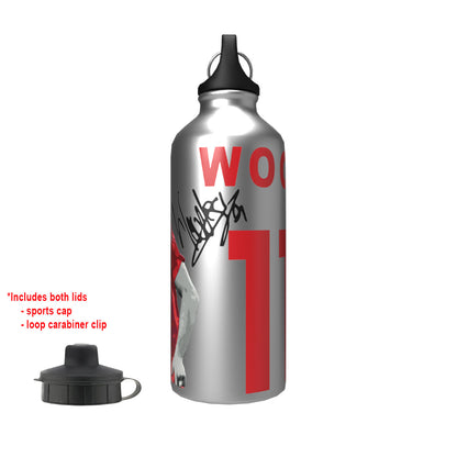 Wood Forest 2-Lid Aluminium Water Bottle Silver