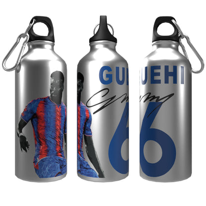 Guehi Palace 2-Lid Aluminium Water Bottle Silver