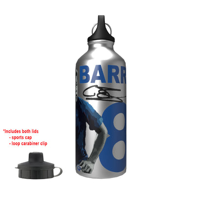 Barron Rangers 2-Lid Aluminium Water Bottle Silver