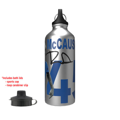 McCausland Rangers 2-Lid Aluminium Water Bottle Silver