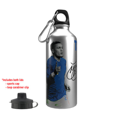 Tavernier Rangers 2-Lid Aluminium Water Bottle Silver