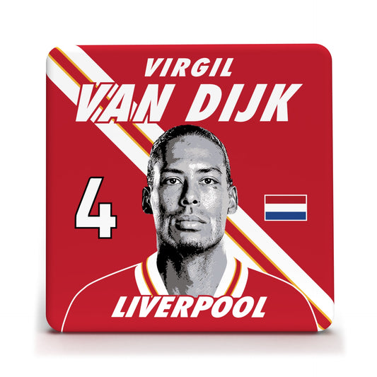 Van Dijk Liverpool Coaster-95mm