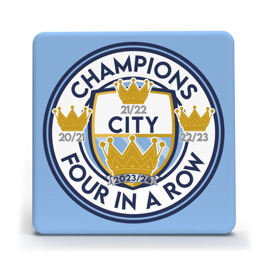 City 4 in a Row Logo Coaster - 95mm