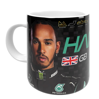 Lewis Hamilton 8-Times Champion F1 Mug