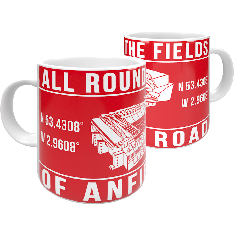 All Round the Fields of Anfield Road Mug