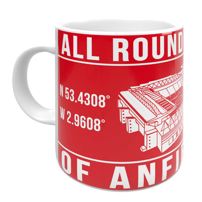 All Round the Fields of Anfield Road Mug