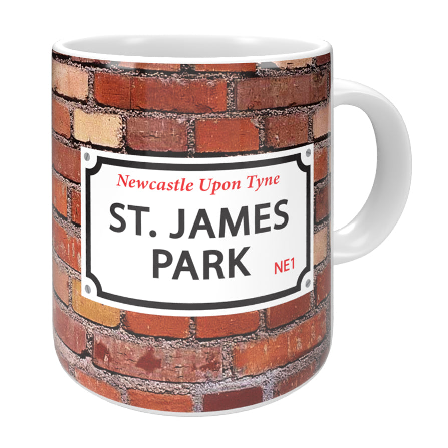 St. James Park Street Sign Mug