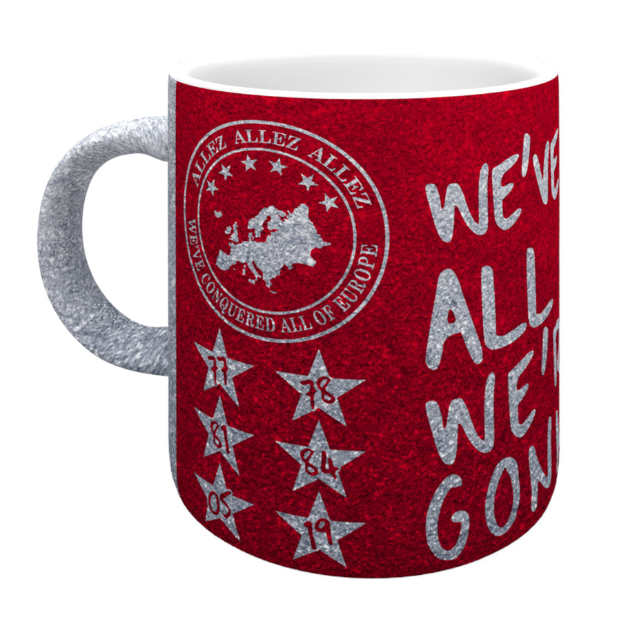 Allez Glitter Mug - Red/Silver