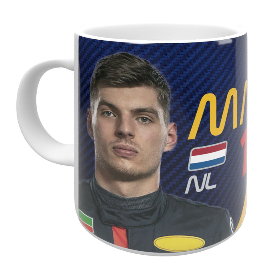 Max 3-Time World Champion 2023 Mug - Blue