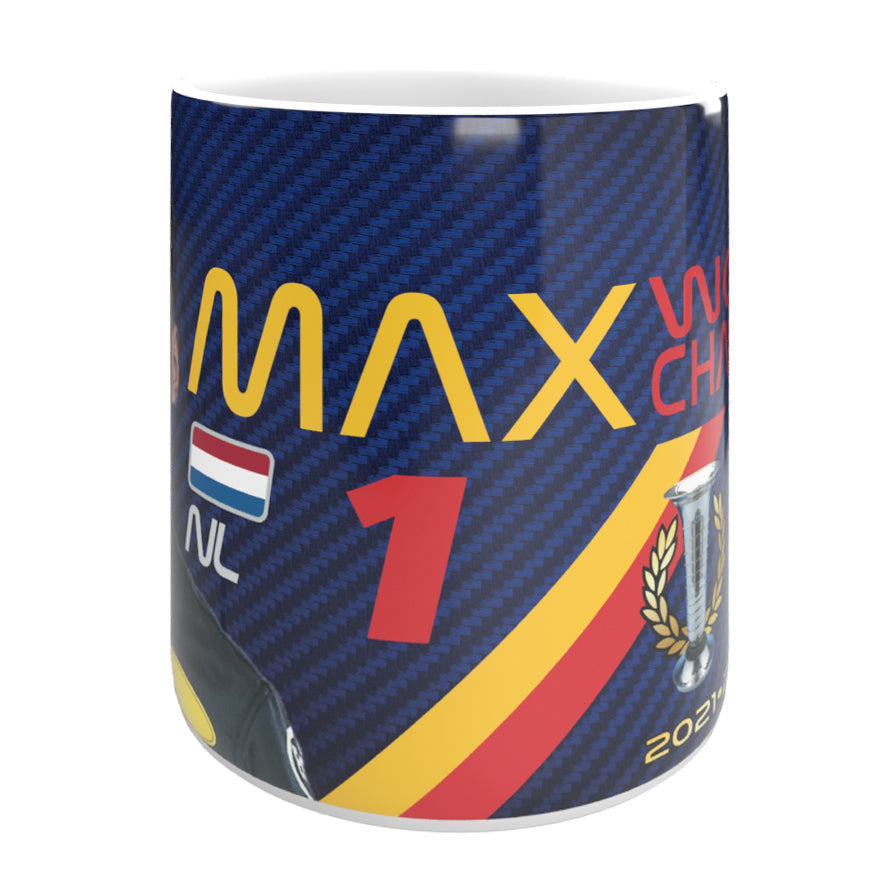 Max 3-Time World Champion 2023 Mug - Blue