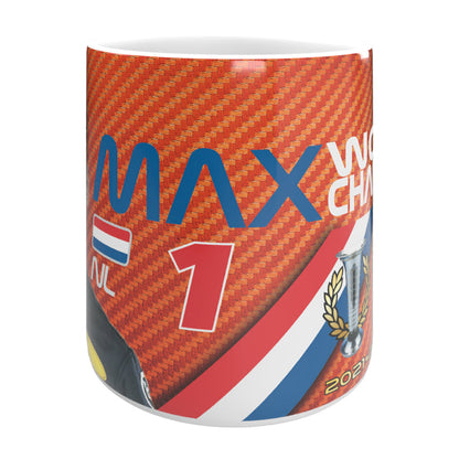 Max 3-Time World Champion 2023 Mug - Orange