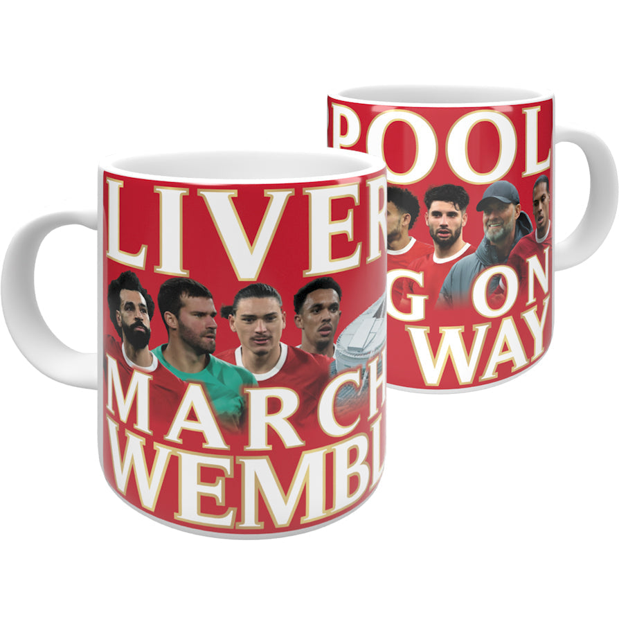 Liverpool Marching on Wembley Way 2024 Mug