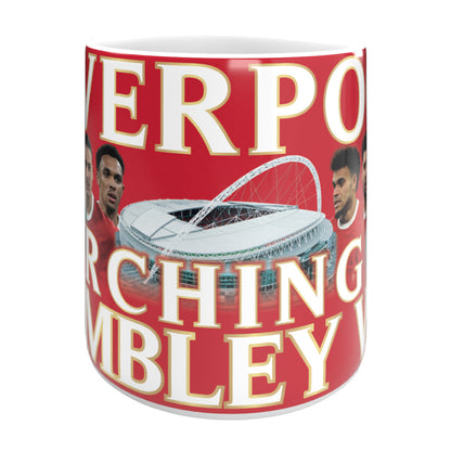 Liverpool Marching on Wembley Way 2024 Mug