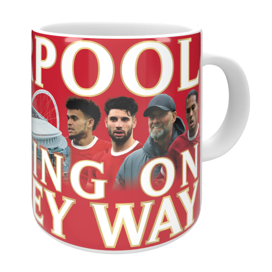 Liverpool Marching on Wembley Way 2024 Mug