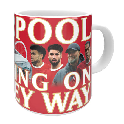 Liverpool Marching on Wembley Way 2024 Mug