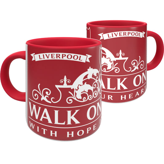 Walk On Red Handle and Inner Mug