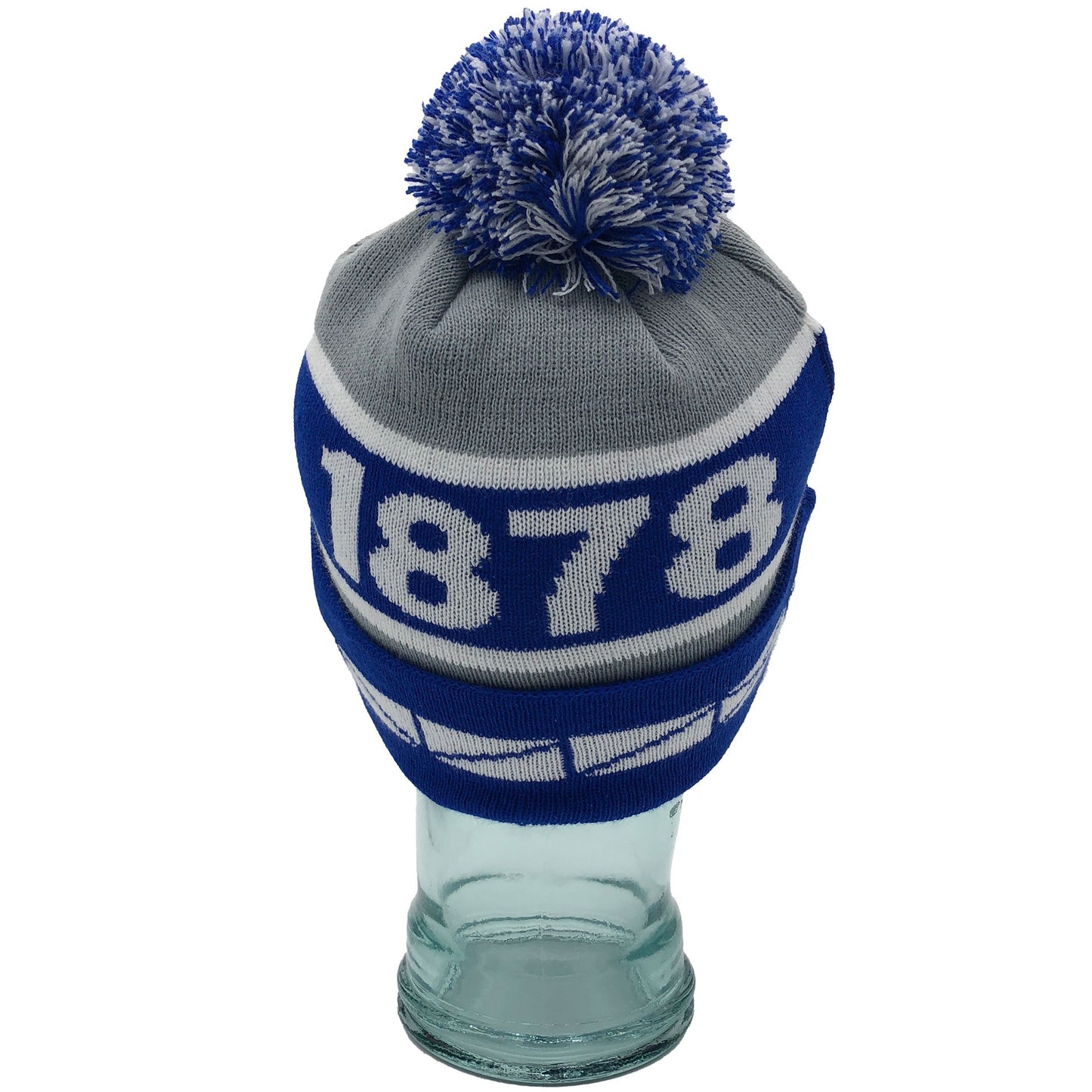 NSNO Grey Blue & White Bobble Hat