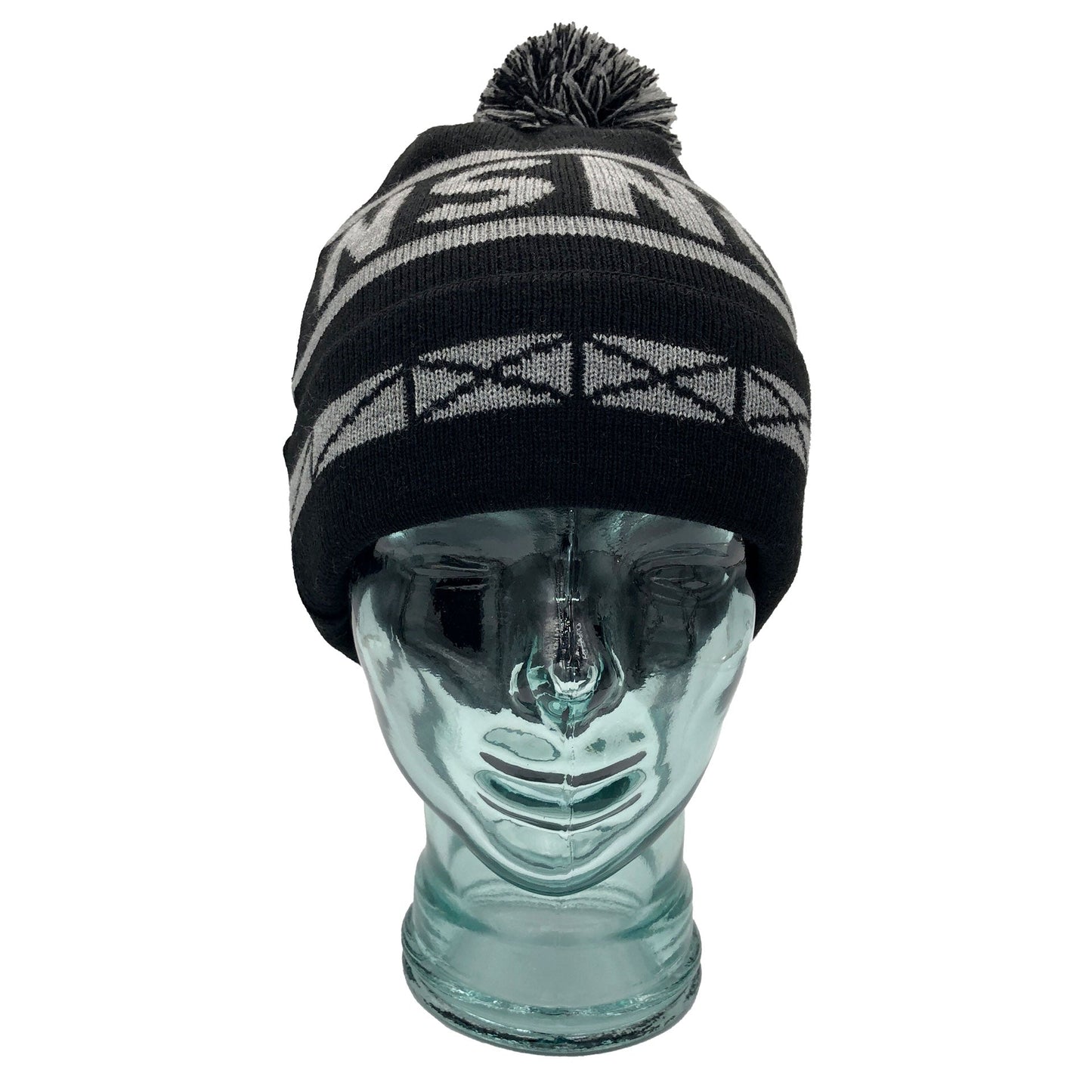 NSNO Black & Grey Bobble Hat