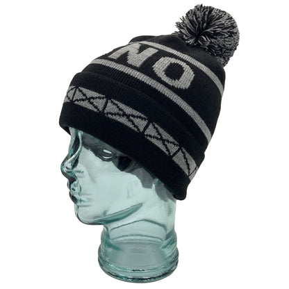 NSNO Black & Grey Bobble Hat