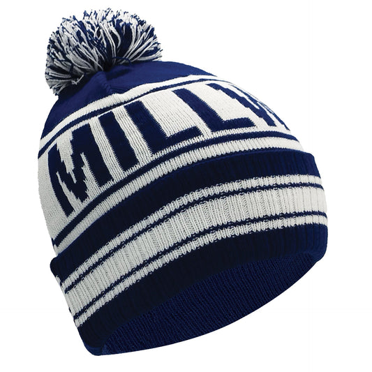 Millwall Blue & White Bobble Hat