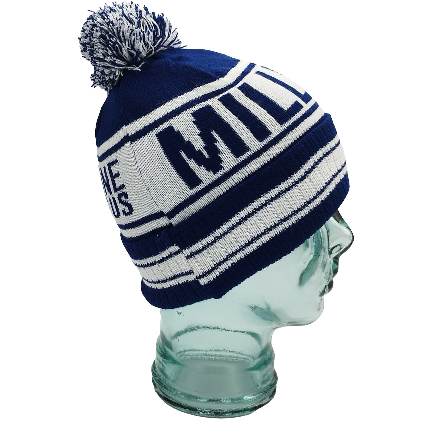 Millwall Blue & White Bobble Hat