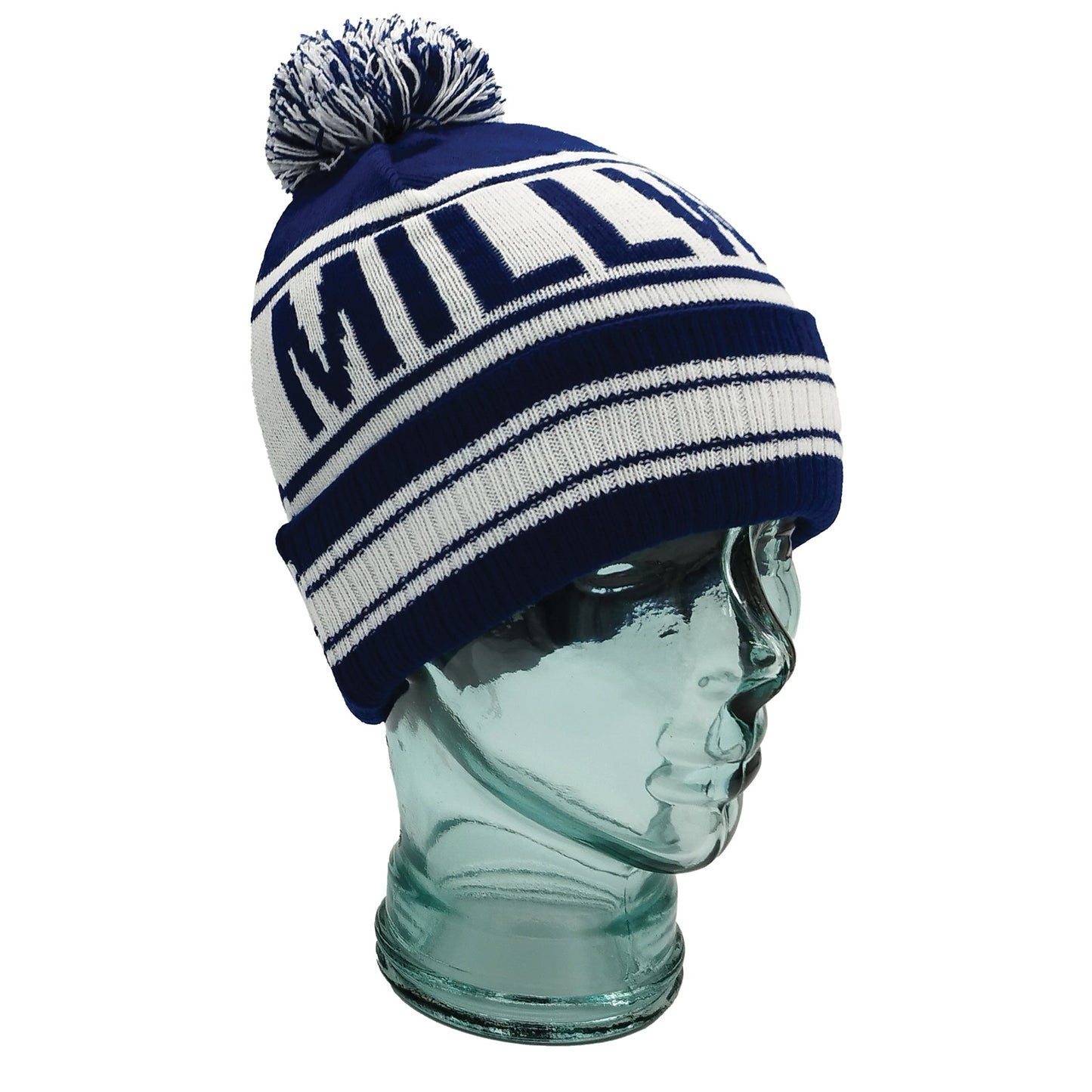 Millwall Blue & White Bobble Hat