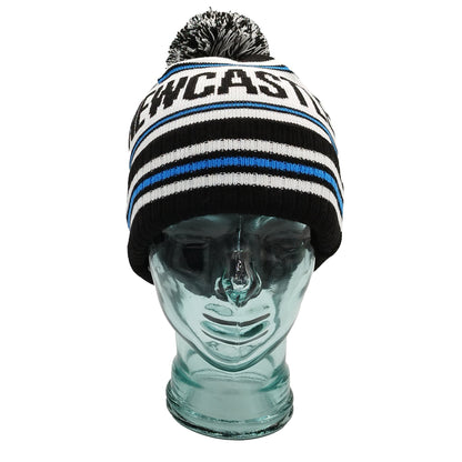 Newcastle United Black White & Blue Bobble Hat