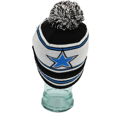 Newcastle United Black White & Blue Bobble Hat