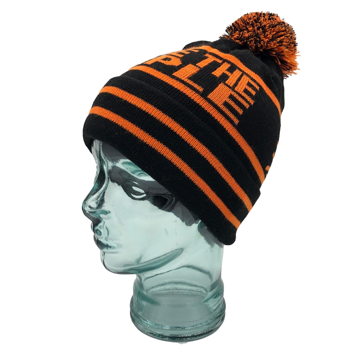 Rangers We Are The People Black & Orange Bobble Hat