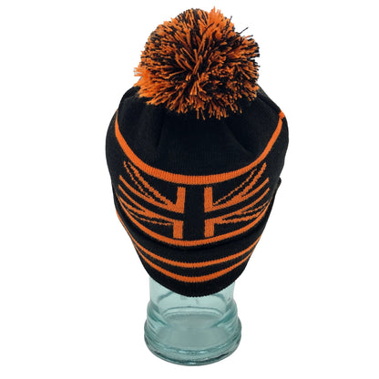 Rangers We Are The People Black & Orange Bobble Hat