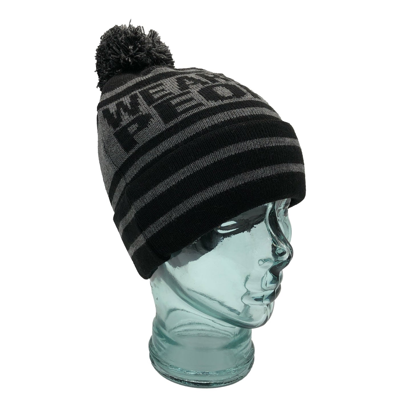 Rangers We Are The People Black & Grey Bobble Hat