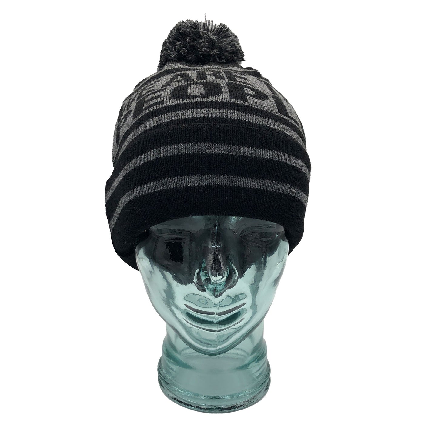 Rangers We Are The People Black & Grey Bobble Hat