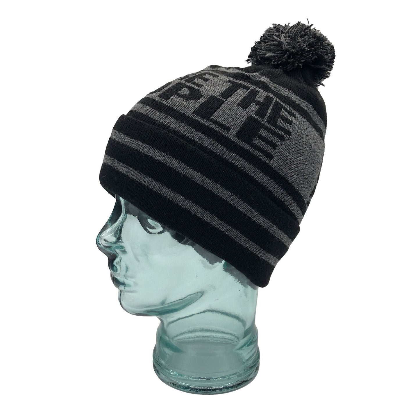 Rangers We Are The People Black & Grey Bobble Hat